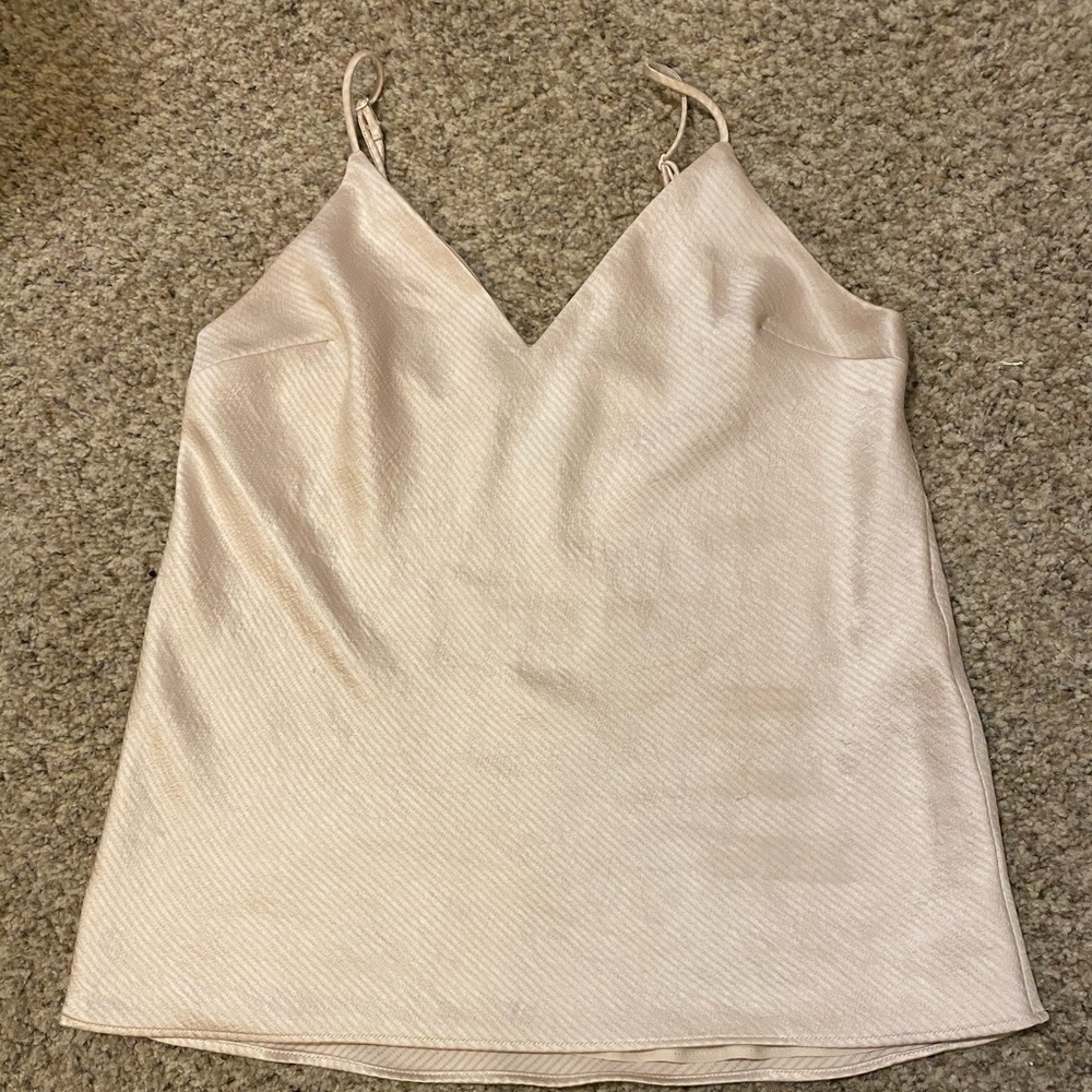 Textured Satin Cami - "Nude Sorbet"